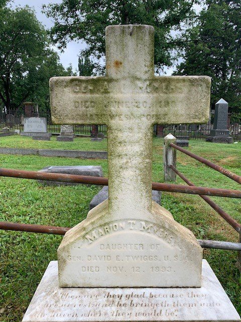 Gravestone a Week: The burial site of Abraham Myers (1811–1889) in St. Paul’s Cemetery, Alexandria, Virginia. Myers' name lives on in Fort Myers, Florida, named in his honor on Valentine's Day, 1850.