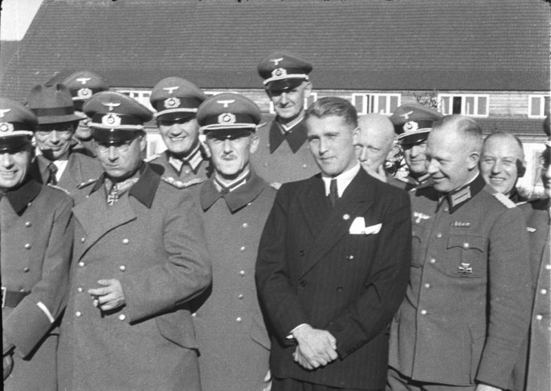 Wernher von Braun at the Peenemünde Army Research Center, where he led rocket development efforts during World War II. Bundesarchiv image, CC-BY-SA 3.0.
