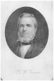 Portrait of Gazaway Bugg Lamar, 19th-century entrepreneur and survivor of the Pulaski maritime disaster, later buried in Alexandria’s Presbyterian Cemetery.
