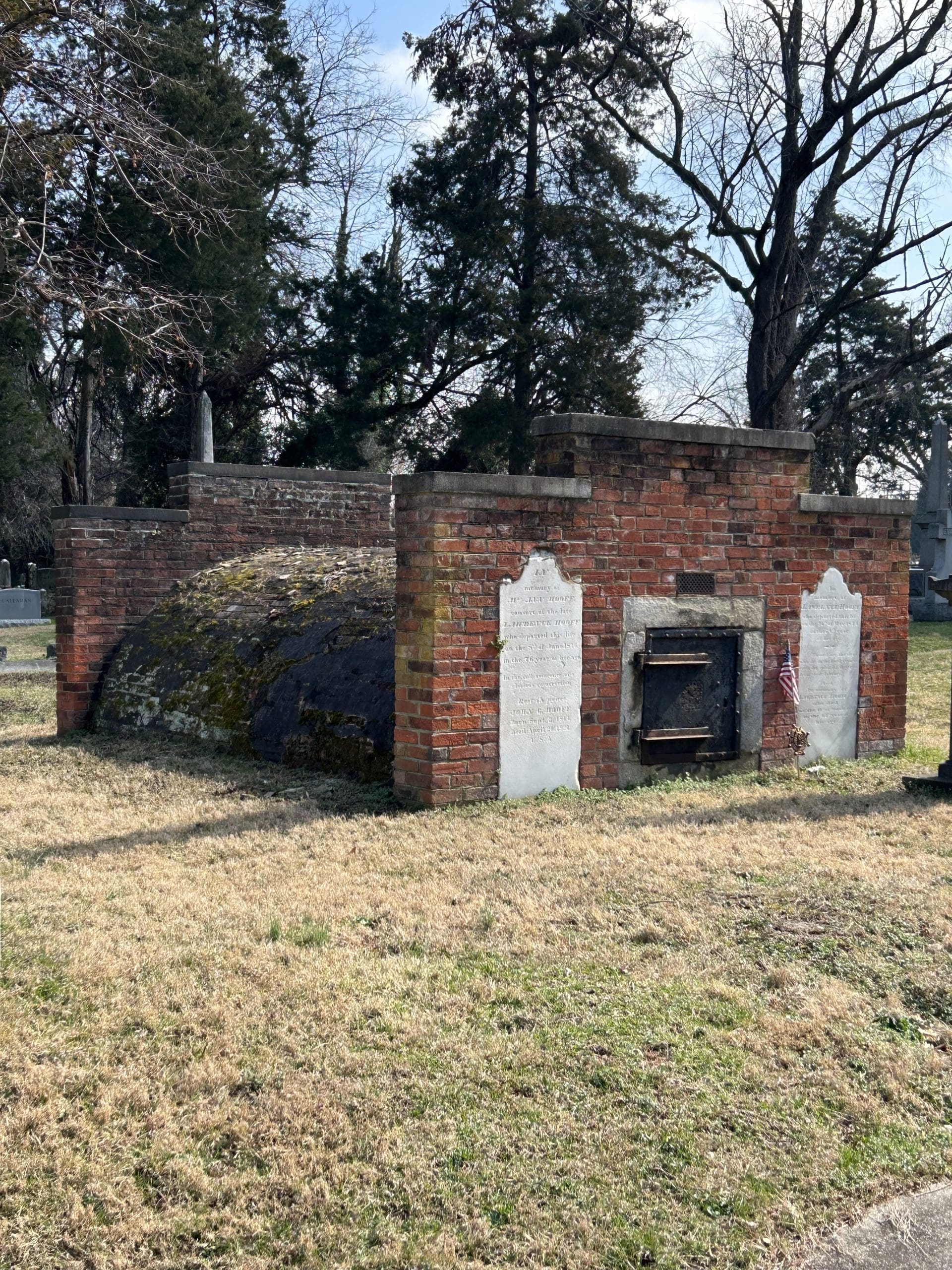 The Beehive vault at St. Paul's Cemetery in Alexandria, Virginia, where Lawrence Hooff Jr. is buried