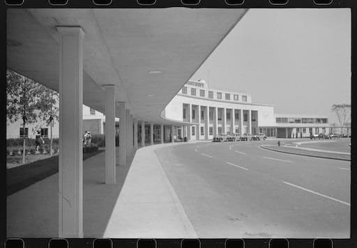 The original 1941 terminal of Washington National Airport, designed by architect Charles Goodman, now seamlessly integrated into the modern Ronald Reagan Washington National Airport.
