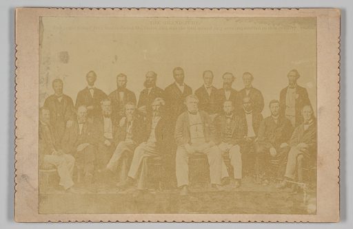 George Lewis Seaton serving on the first mixed-race grand jury that indicted Jefferson Davis.