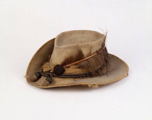 Photograph of J.E.B. Stuart’s plumed hat captured by Union forces in August 1862 during a surprise raid at Verdiersville; image courtesy of CivilWarTalk.com