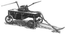 Colonial fire engine illustration