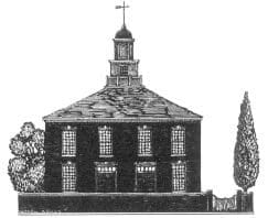 Original Presbyterian Meeting House before 1835 fire