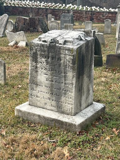 Dr. James W. Lugenbeel gravestone Trinity Methodist Cemetery Alexandria - documented Liberia constitutional convention 1847 - carved open book symbol