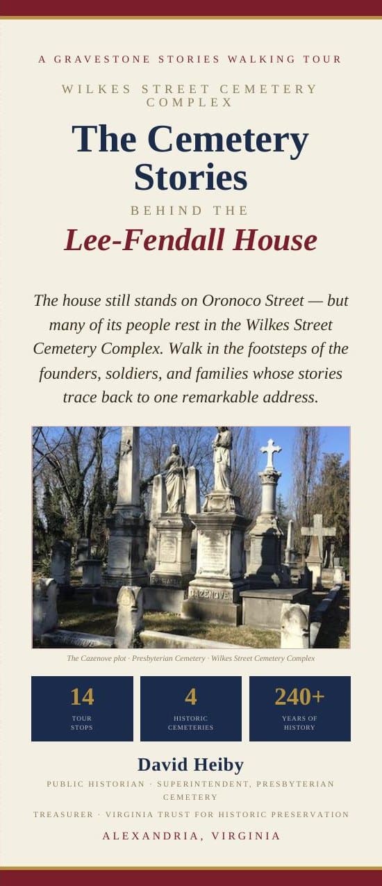 Lee-Fendall House cemetery tour brochure cover